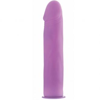 Ouch Deluxe Strap On Silicone Deluxe Purple 25.5 Cm