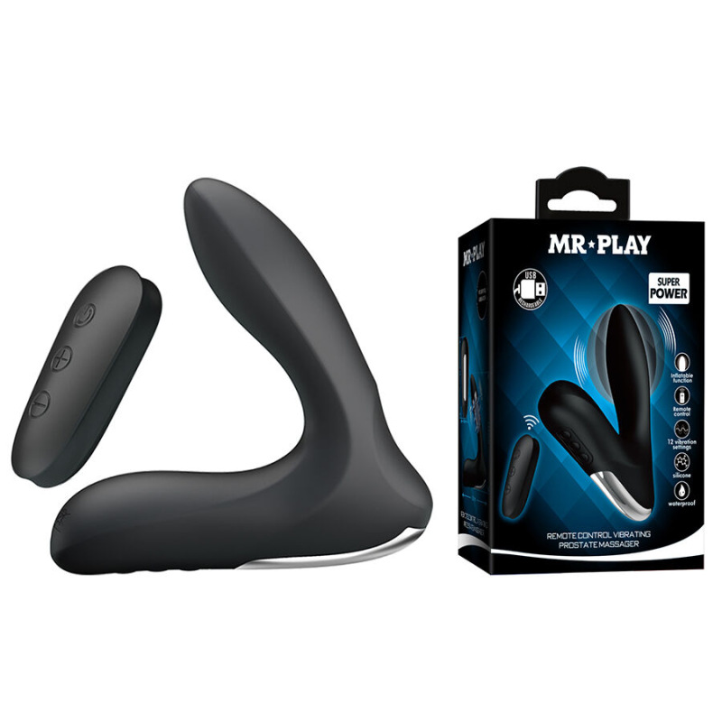 Mr play - prostate massager with vibration remote control