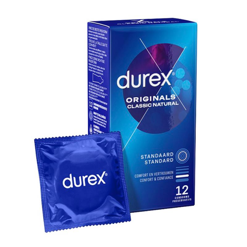 Durex - Originals Classic Natural Condoms 12 Pcs