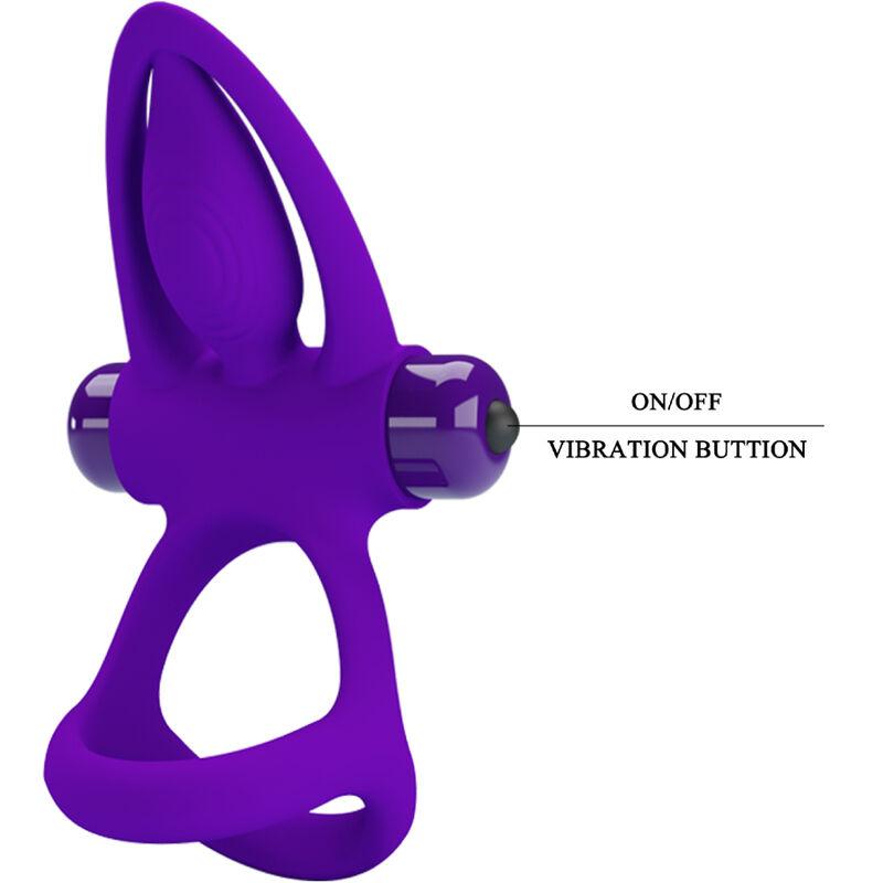 Pretty Love - Vibrator Ring 10 Vibrations Violet Silicone 6