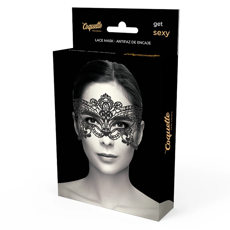 Coquette chic desire - lace mask black 2