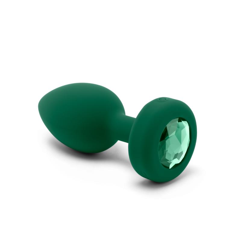 B-Vibe - Vibrating Jewel Plug M/L Emerald 3