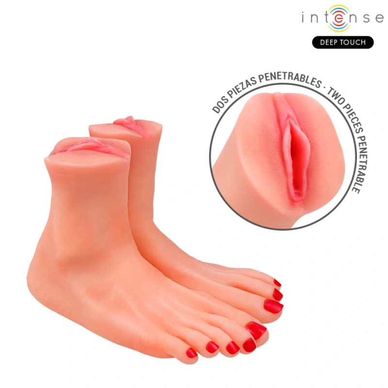 Intense deep touch - gabbie two-piece foot-shaped mastubador 3