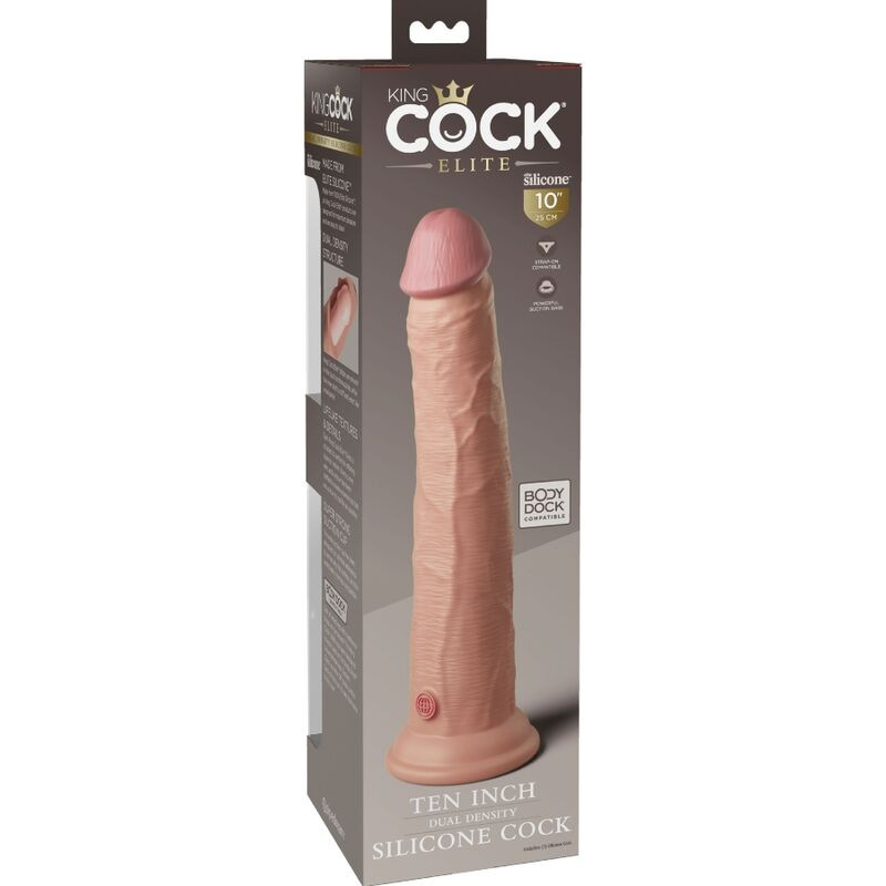 King cock - elite realistic silicone dildo 25.4 cm 5