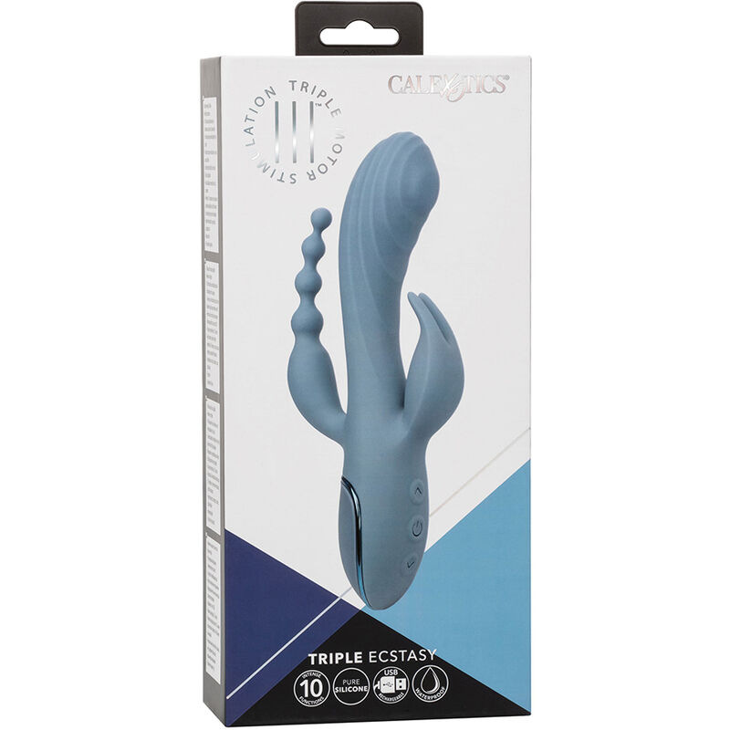 Calexotics - vibrator triple ecstasy grey 10