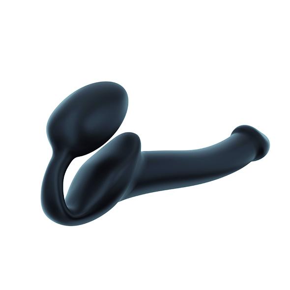 Strap-On-Me Semi-Realistic Bendable Strap-On Black S - Pripínací Penis