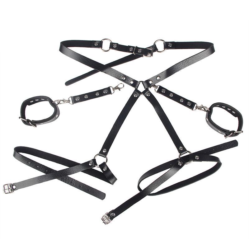 Subblime - 953690 handcuffs with bondage belt black one size 3