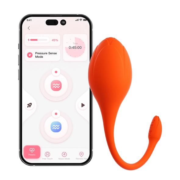 Honeyplaybox - Lili App-Controlled Egg Vibrator Orange