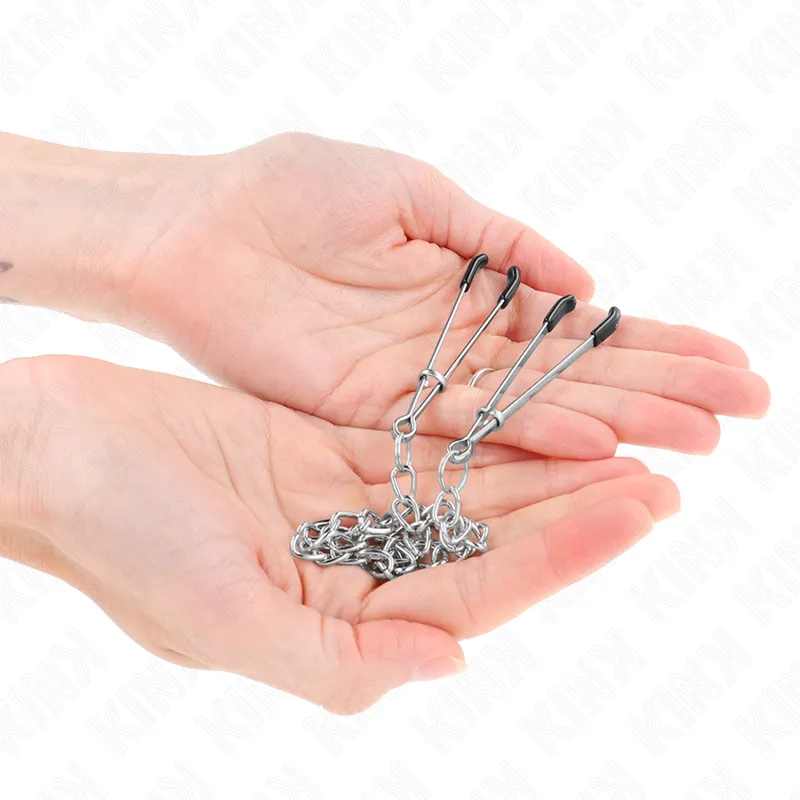 Kink - Thin Nipple Clamps With Thick Chain 30 Cm 1