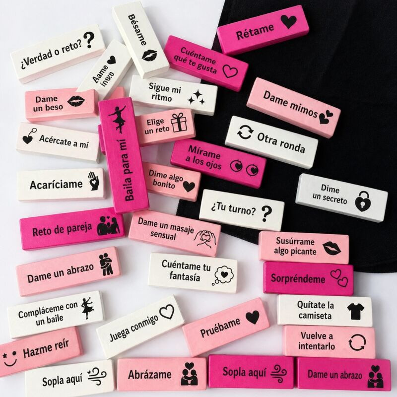 Diablo picante - bag of 16 love blocks - spanish version