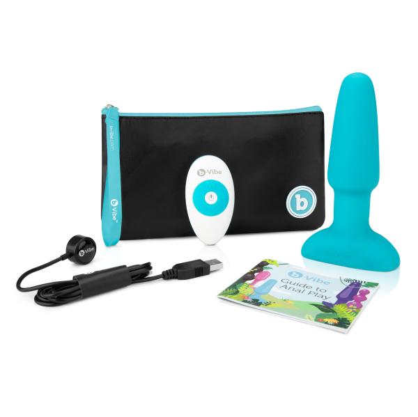 B-Vibe - Rimming Remote Control Plug Teal 2 11