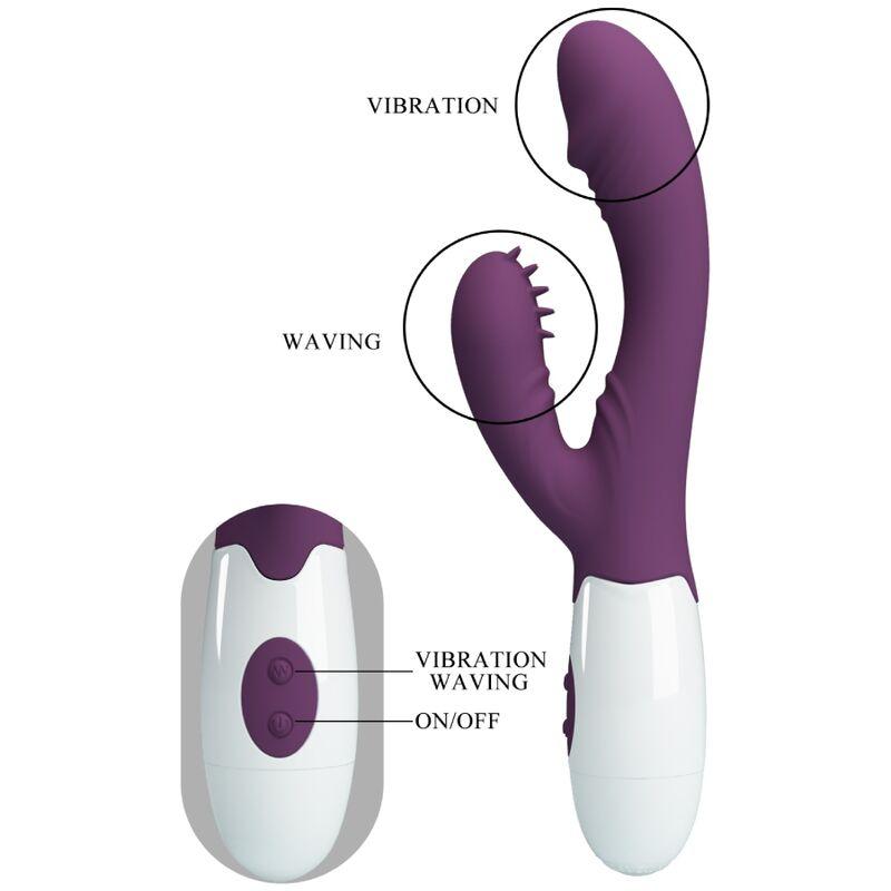 Pretty Love - Andre Rabbit Vibrator & G-Point Stimulator Purple 7