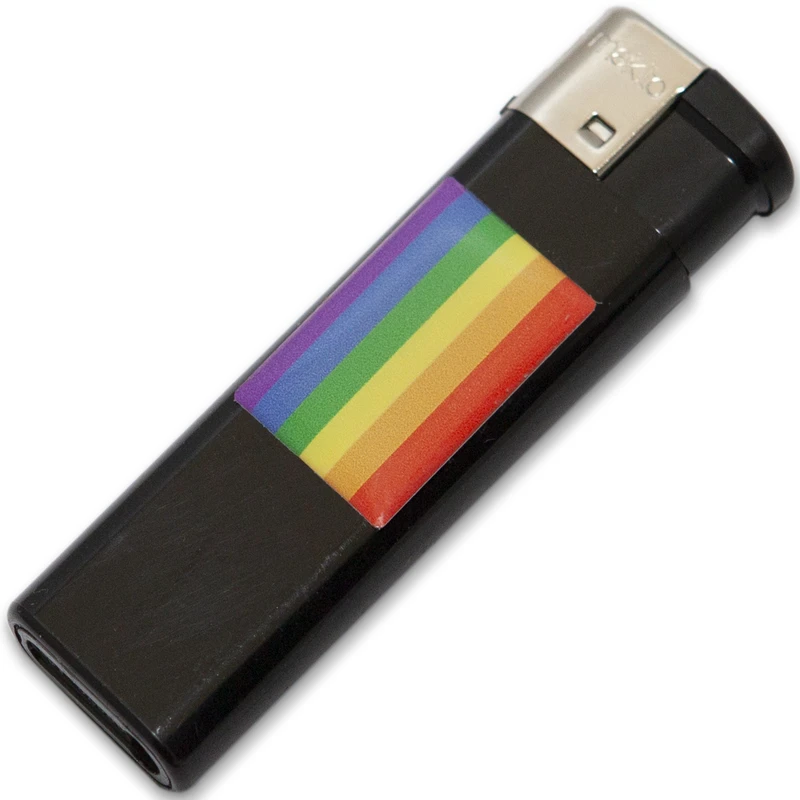 Pride - lighter black with lgbt flag