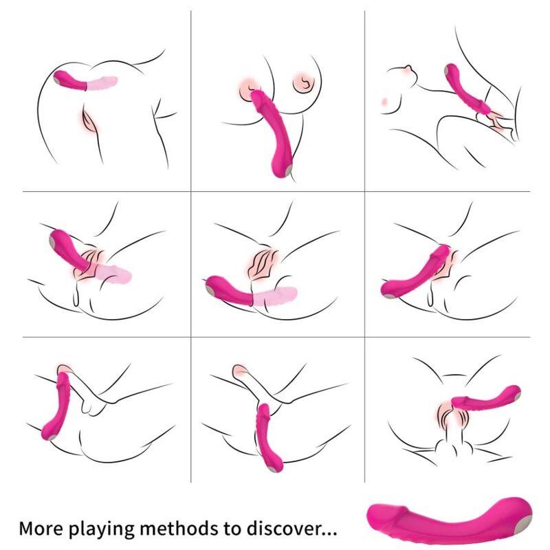 Armony - Dildo Vibrator G-Spot Silicone Fuchsia