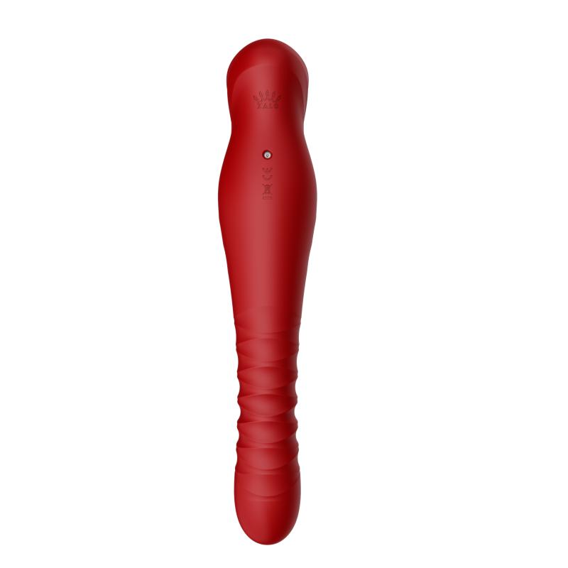 Zalo - King Vibrating Thruster Wine Red - Vibrátor 7