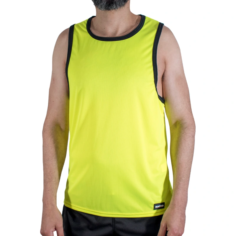 Macho - cmv001 yellow gym t-shirt l/xl