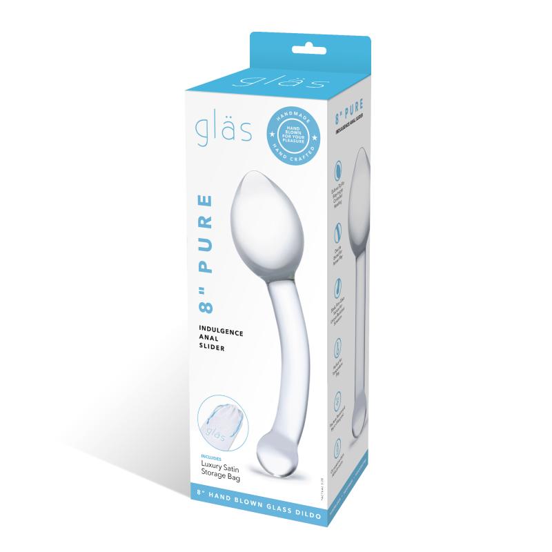 Glas - Pure Indulgence Glass Anal Slider - Sklenené Dildo 9