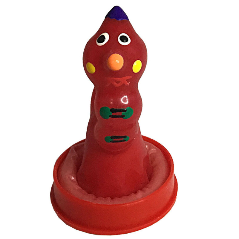 Condomerie - handpainted novelty condoms worm 2