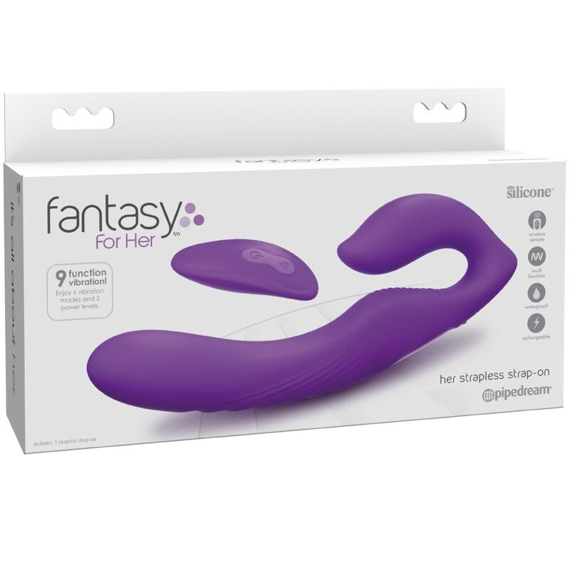 Fantasy for her - double penetration vibrator remote control 9 violet levels 3