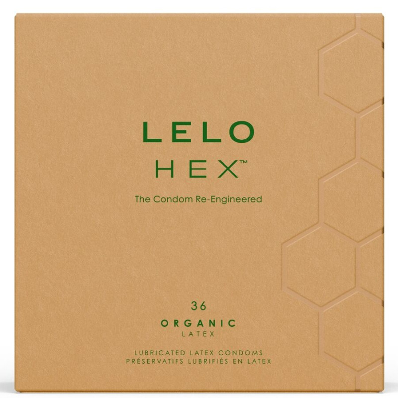 Lelo - hex organic condom box 36 units
