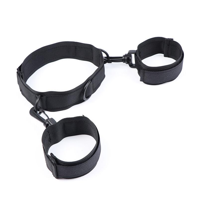 Ohmama Fetish Nylon Collar With Wrist Restraints 14