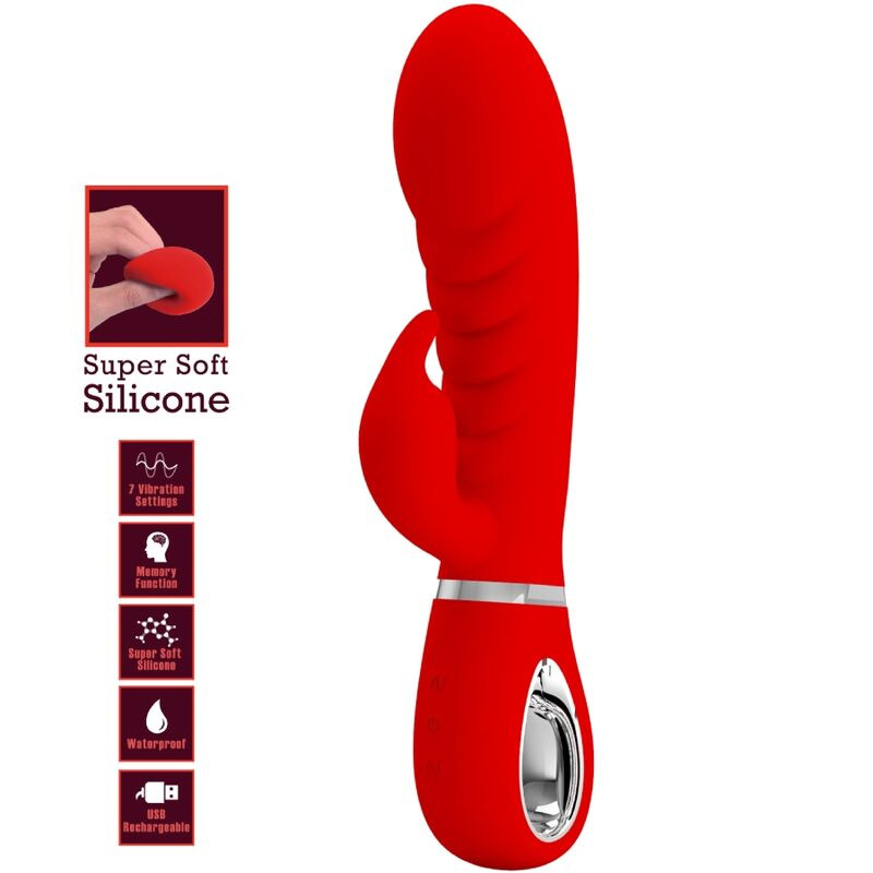 Pretty love - prescott multifunction g-spot vibrator red 6