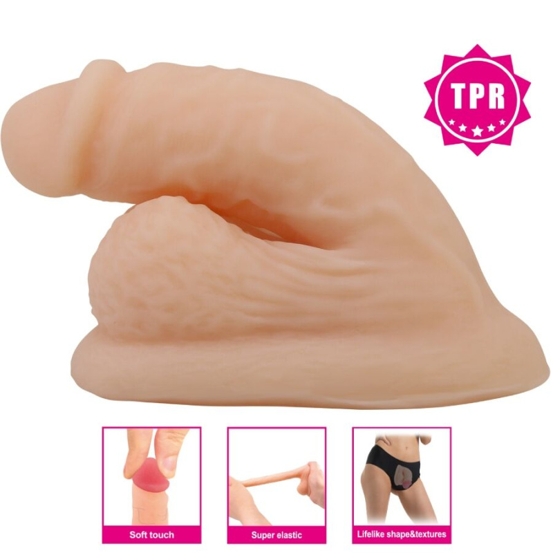 Pretty love - wildon ultra realistic and elastic dildo 10 cm natural 4