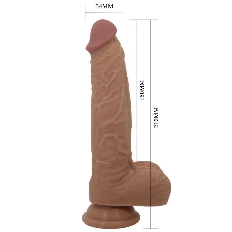 Pretty Love - Dildo Jonathan Silicone 3 Vibration + 3 Thrusting Functions Remote Control 2 5