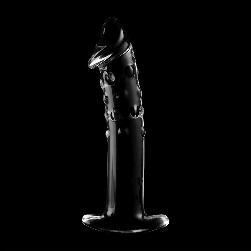 Nebula series by ibiza - model 19 dildo borosilicate glass clear 18.5 cm -o- 4 cm 6