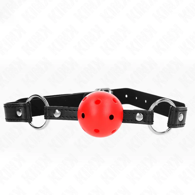 Kink - Hollow Hard Red Ball 4.5 Cm Gag Model 1 63.5 X 2 Cm