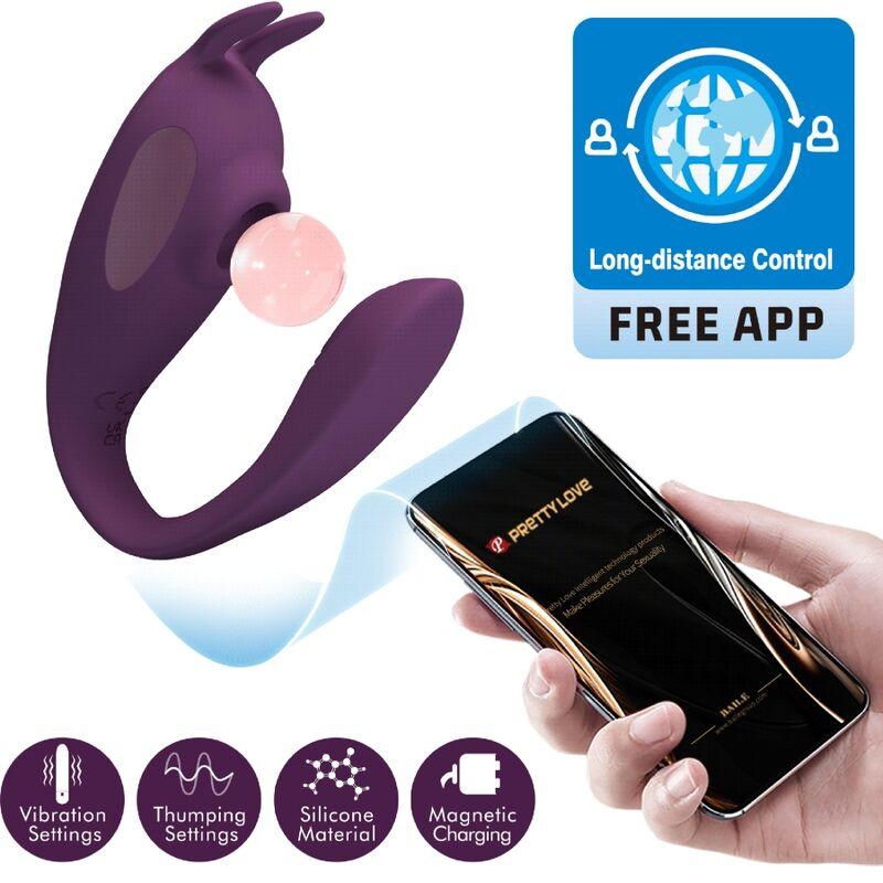 Pretty love - shey stimulator & vibrator free app long distance purple 7