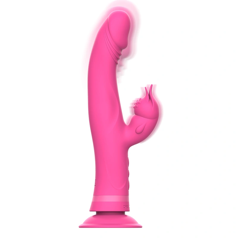 Intense - julio rabbit vibrator pink silicone 1