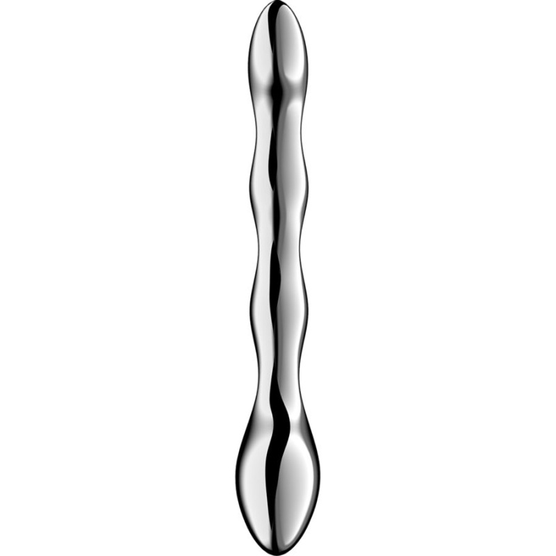 Satisfyer - cosmic crest 2 stainless steel double-ended dildo 1