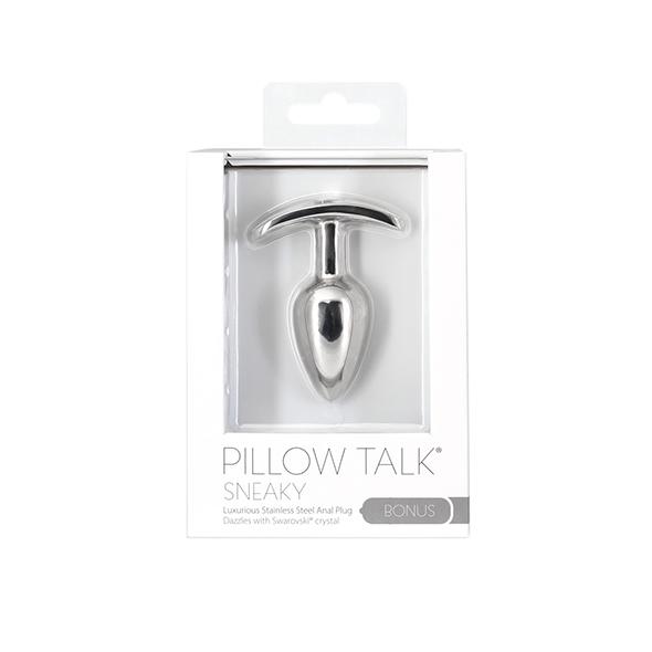 Pillow Talk - Sneaky Stainless Steel Butt Plug With Swarovski Crystal