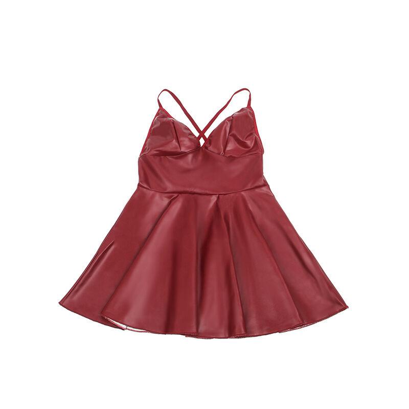 Subblime - 955397 dress with burgundy leather straps s/m 6