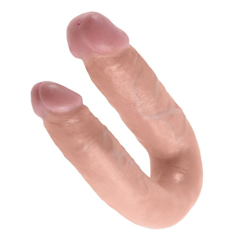 King cock - u-shaped medium double trouble flesh 13.9 cm 2