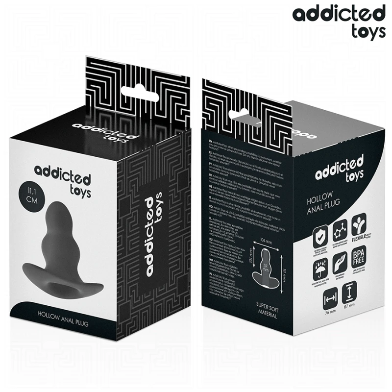 Addicted toys - hollow anal plug silicone size l 11.1 cm 6