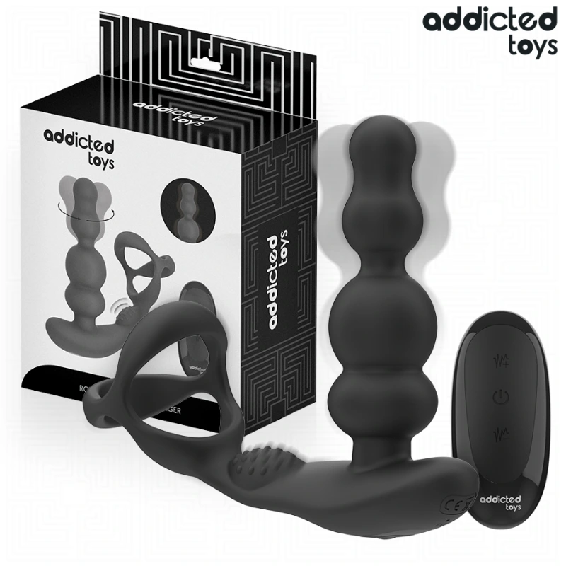 Addicted toys - rotating prostate massager remote control