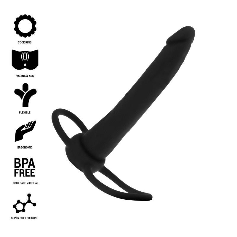 Mythology - Cobi Onyx Anal Dildo With Cock And Testicle Ring 13 Silicone Cm