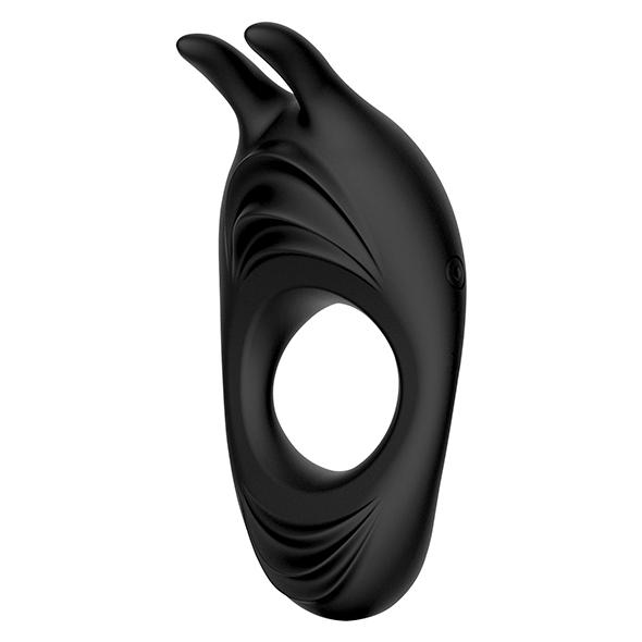 Feelztoys - Zeus Dual Vibe Cock Ring Black - Vibračný Krúžok