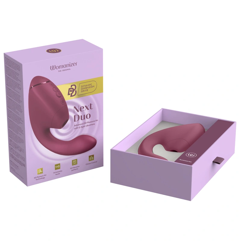 Womanizer - duo next dual clitoral & g-spot stimulator dusky pink 19