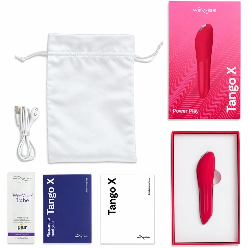 We-vibe - tango x rechargeable bullet vibrator cherry red 2