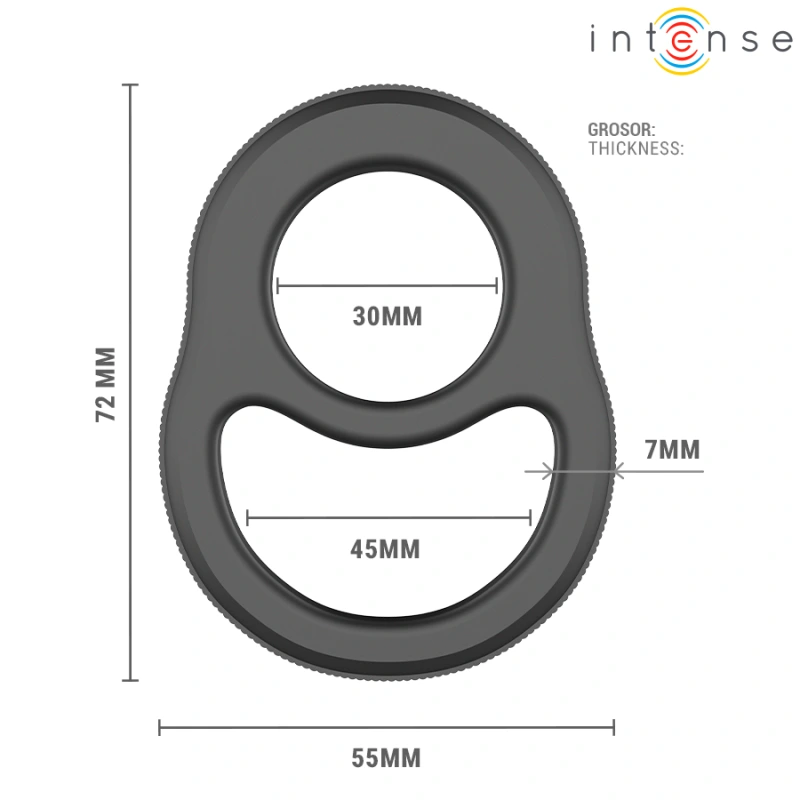 Intense - richard double penis ring model 1 5