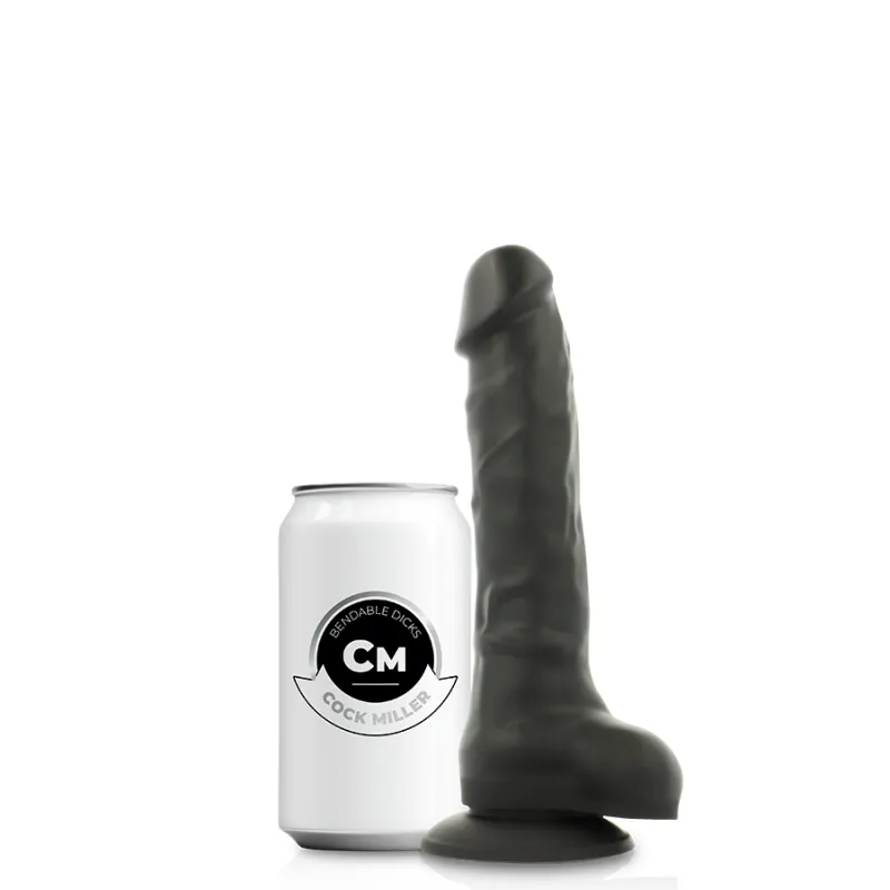 Cock Miller Silicone Density  Cocksil Black 18 Cm