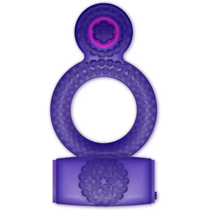Casual Ring Vibrating Double Pleasure Purple 1