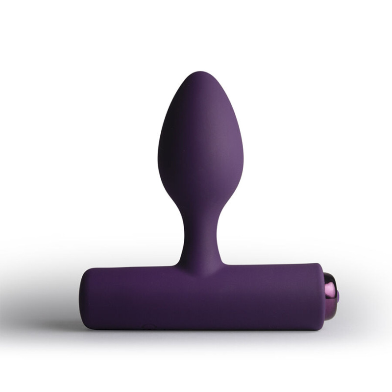 Rocks-off - nova solaris rechargeable slim & powerful anal plug 16 function purple 1