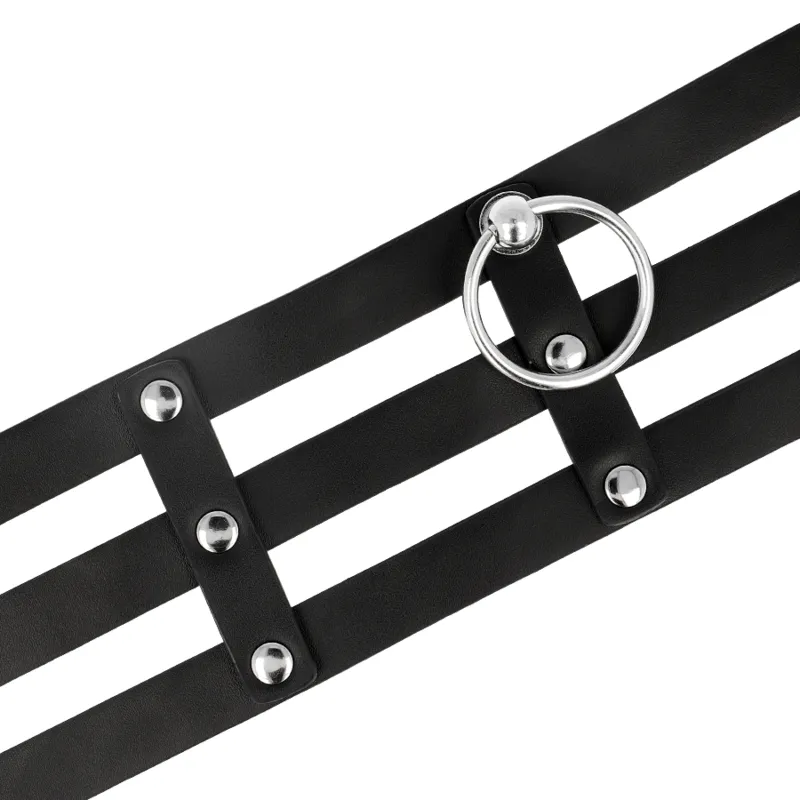 Coquette Hand Crafted Choker Vegan Leather  - Fetish 4