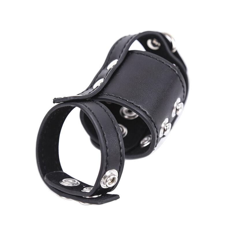 Ohmama Fetish Cock Cage With Ball Divide Strap