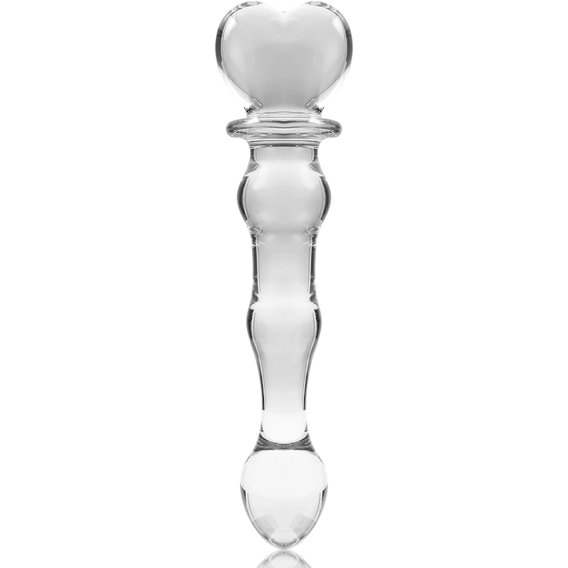 Nebula series by ibiza - model 21 dildo borosilicate glass clear 20.5 cm -o- 3.5 cm 4
