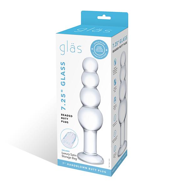 Glas - Glass Beaded Butt Plug - Sklenený Análny Kolík